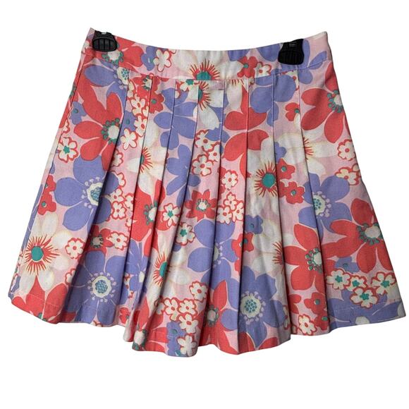 cabana Dresses & Skirts - Floral Pleated Skirt Size 4 Cottagecore Coquette Preppy Spring